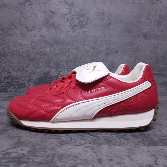 PUMA Fenty x Avanti L Leather Sneakers Shoes Mens Size 9 Club‎ Red Rihanna
